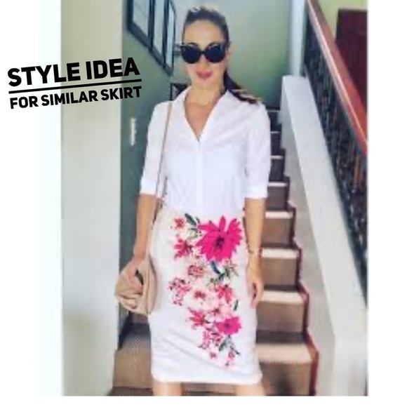 NYCC floral pencil skirt - Picture 2 of 12